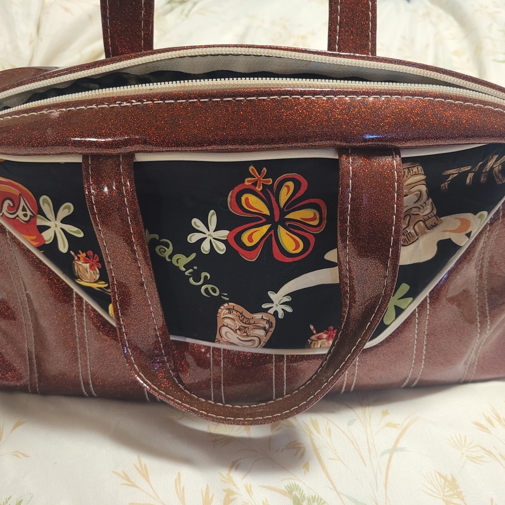 Vintage Wicked TIKI Purse Sparkles